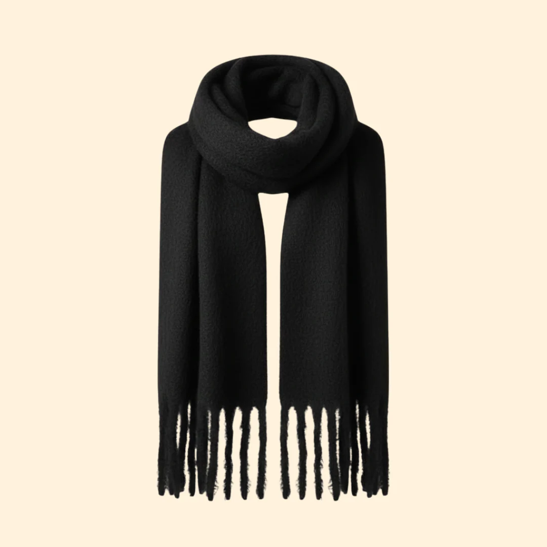 Women’s Knit Scarf with Oversized Design - Image 6