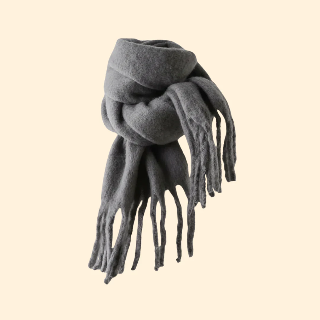 Women’s Knit Scarf with Oversized Design - Image 8