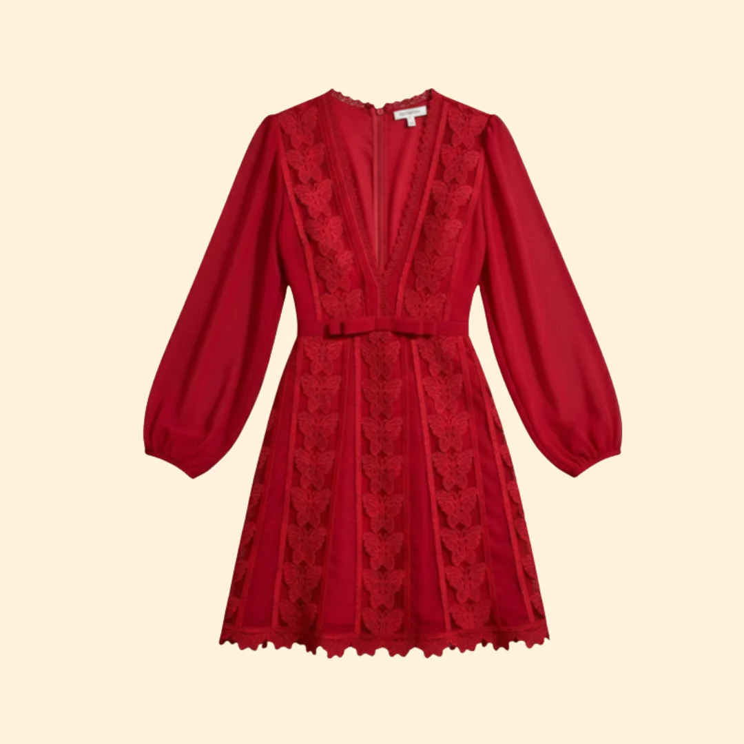 Women's Lace Detail Elegant Dress