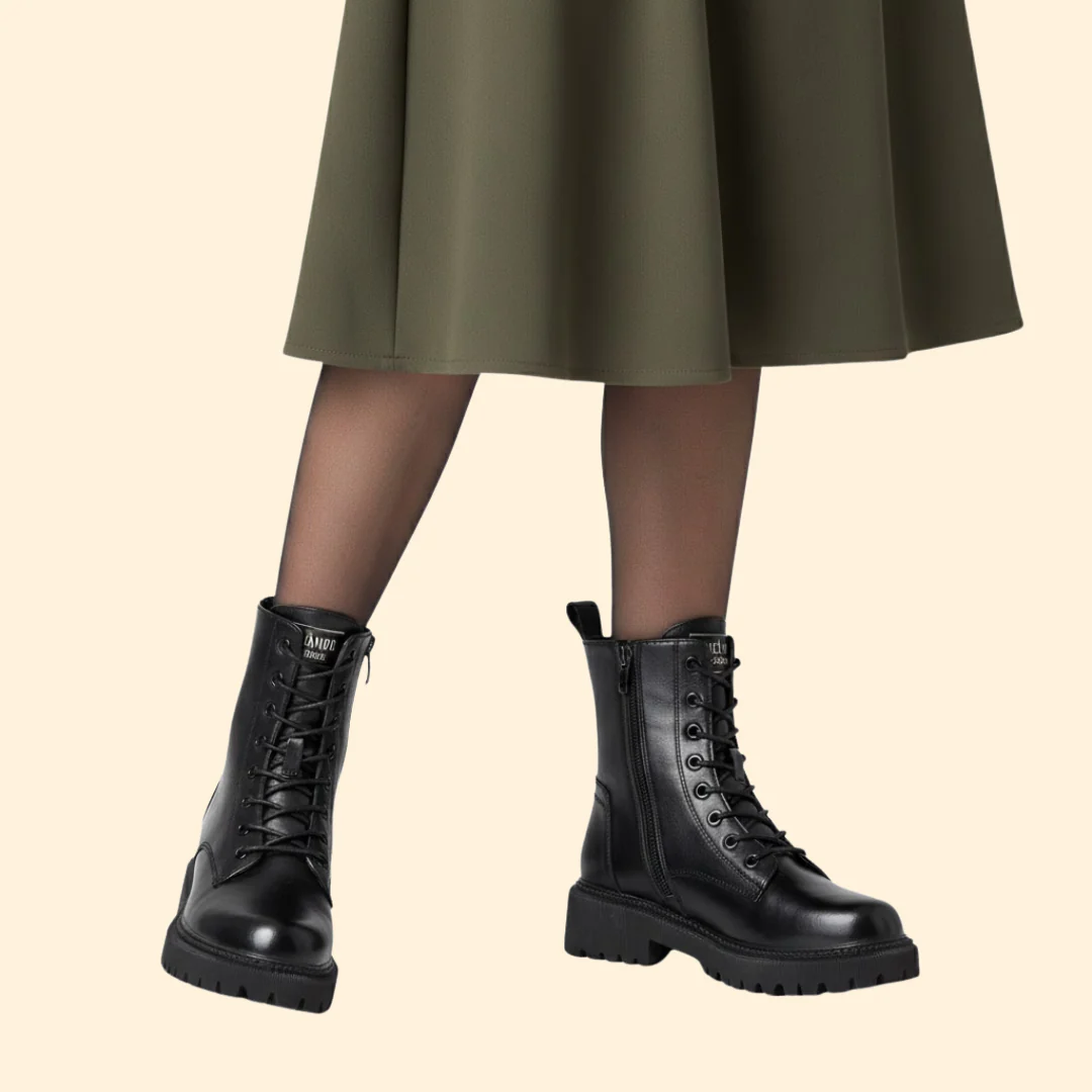 Women’s Lace-Up Boots with Chunky Sole - Image 3