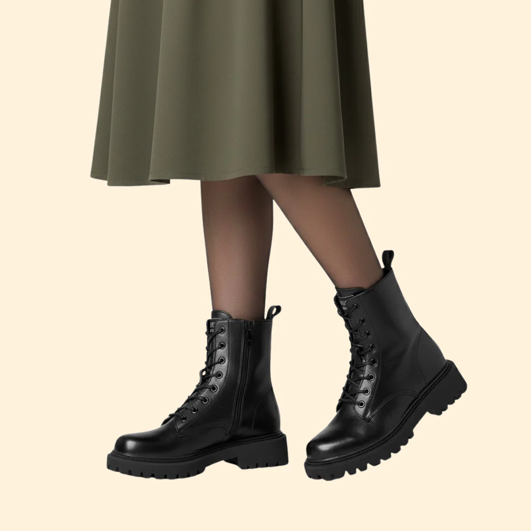 Women’s Lace-Up Boots with Chunky Sole - Image 4