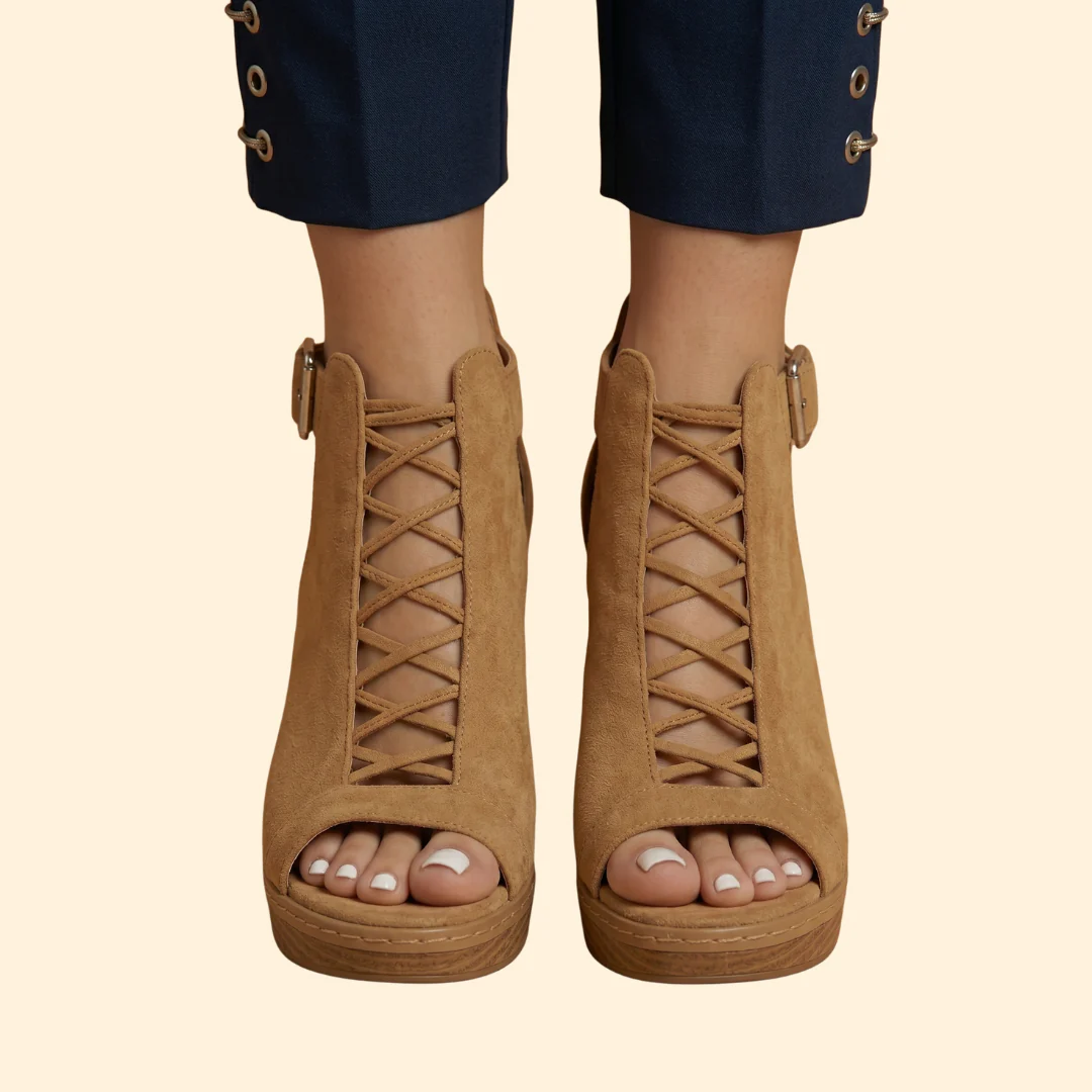 Women's Lattice Block Sandals - Image 3