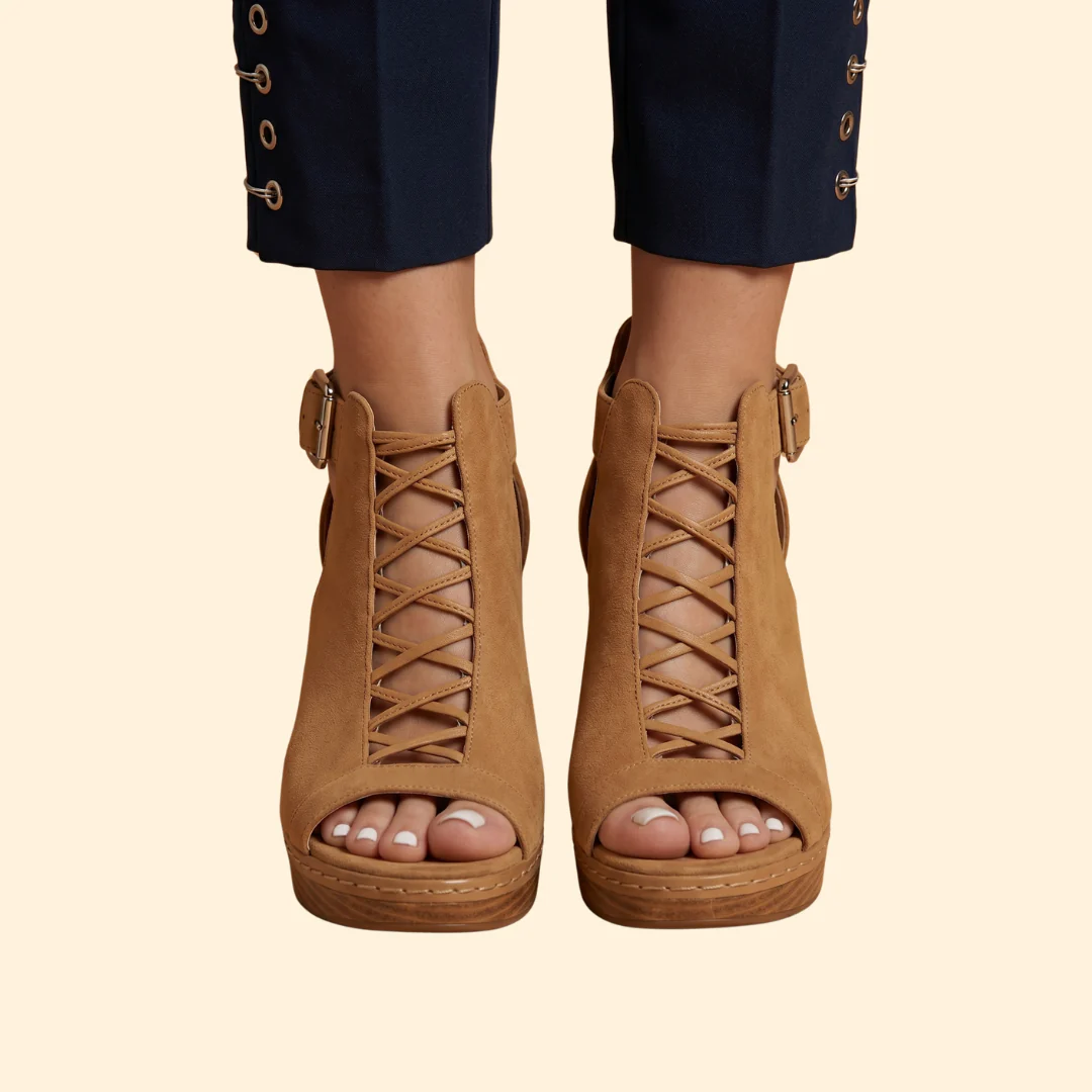 Women's Lattice Block Sandals - Image 6