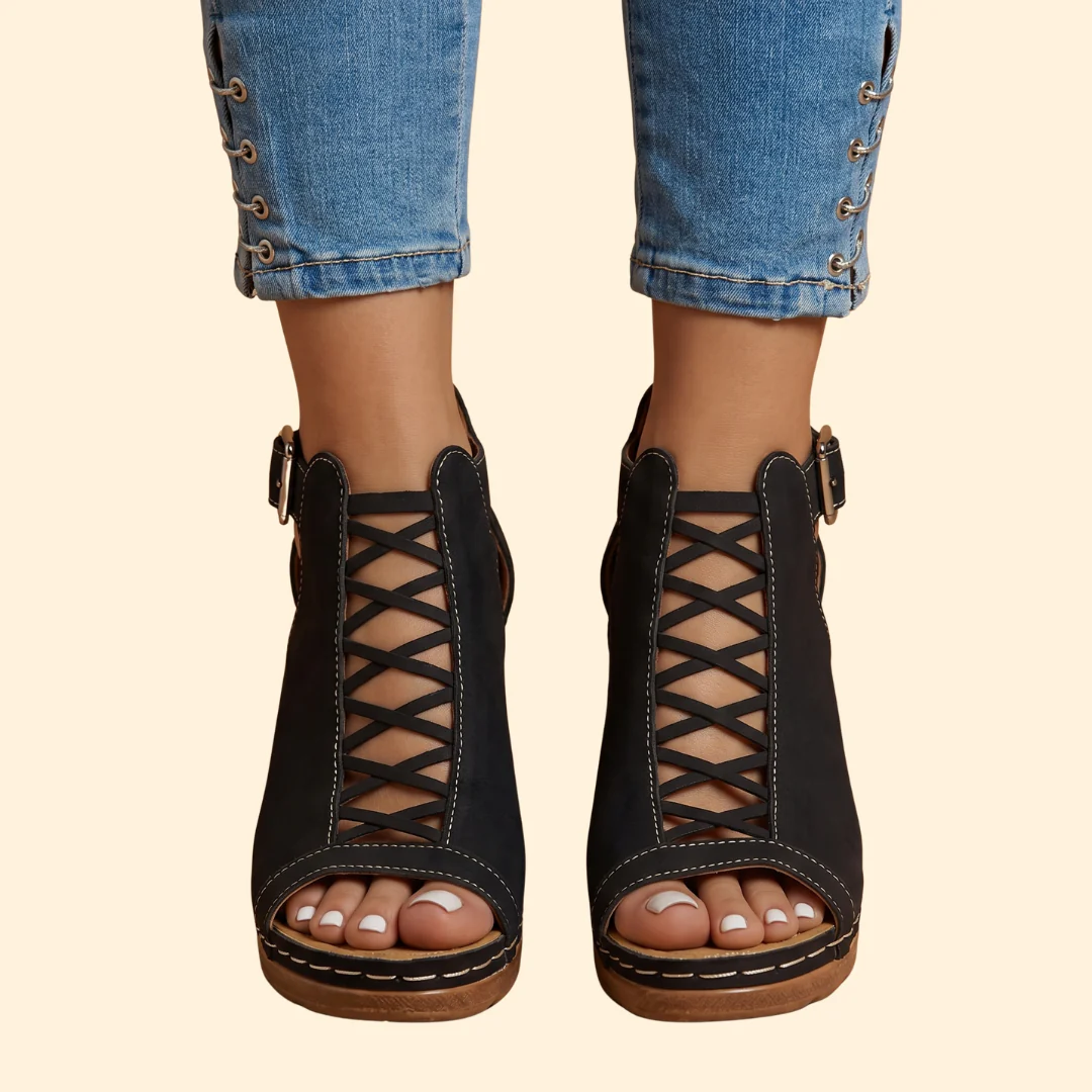 Women's Lattice Block Sandals - Image 7