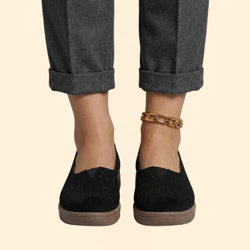 Women's Leather Platform Loafers