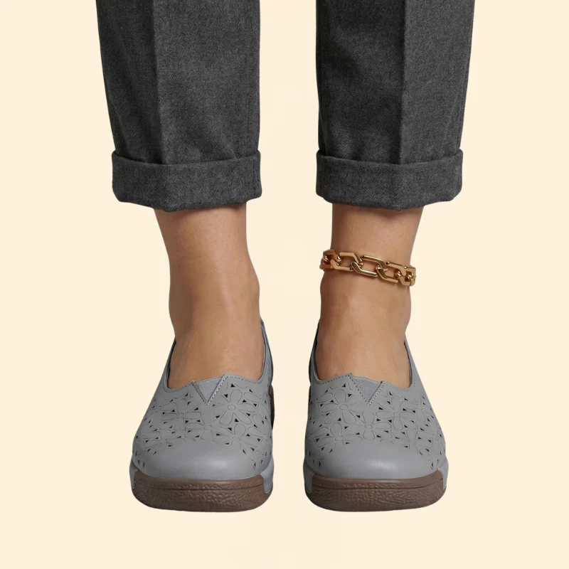 Women's Leather Platform Loafers - Image 5