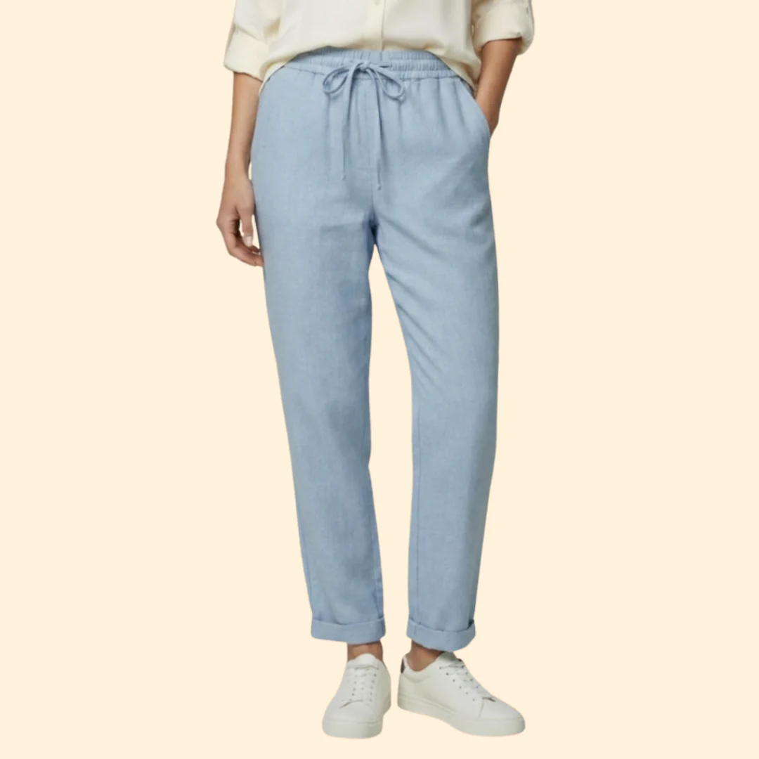 Women’s Lightweight Pants with Stretch Waistband - Image 5