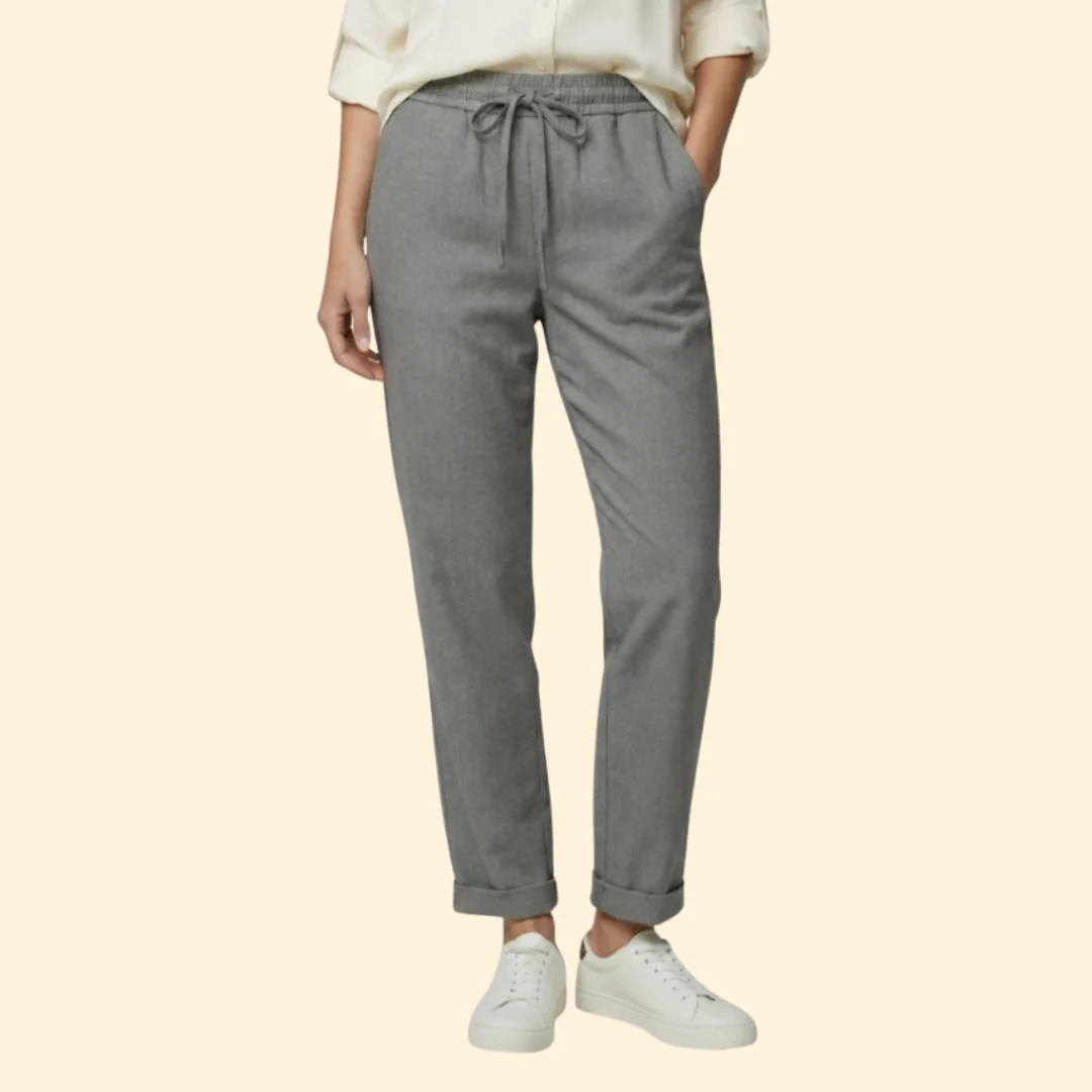 Women’s Lightweight Pants with Stretch Waistband - Image 8