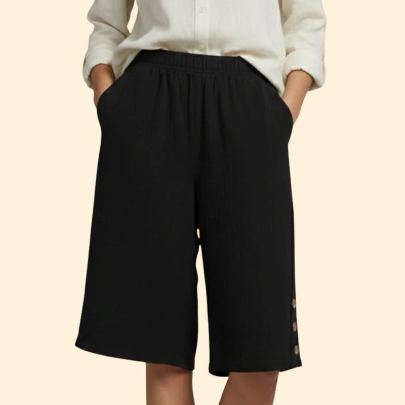 Women’s Lightweight Shorts with Elastic Waistband - Image 3