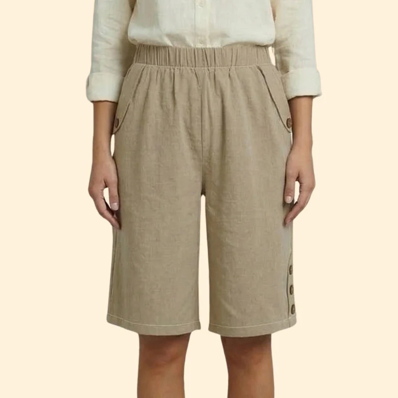 Women’s Lightweight Shorts with Elastic Waistband - Image 9