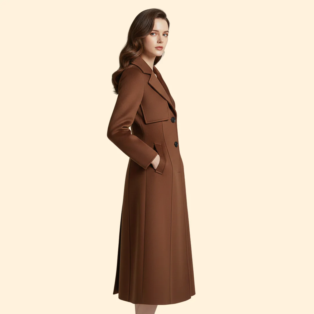 Women’s Long Coat with Shawl Collar - Image 5