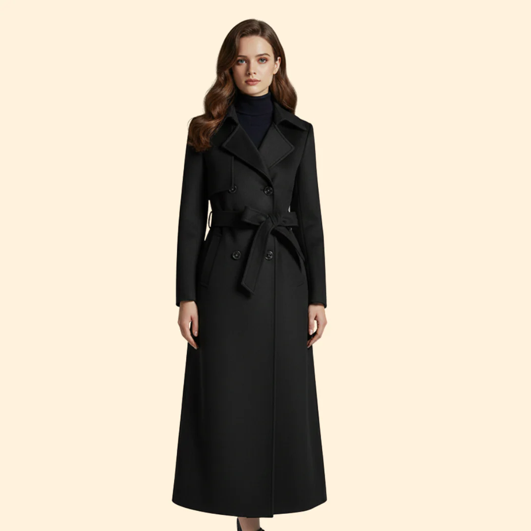 Women’s Long Coat with Shawl Collar - Image 6