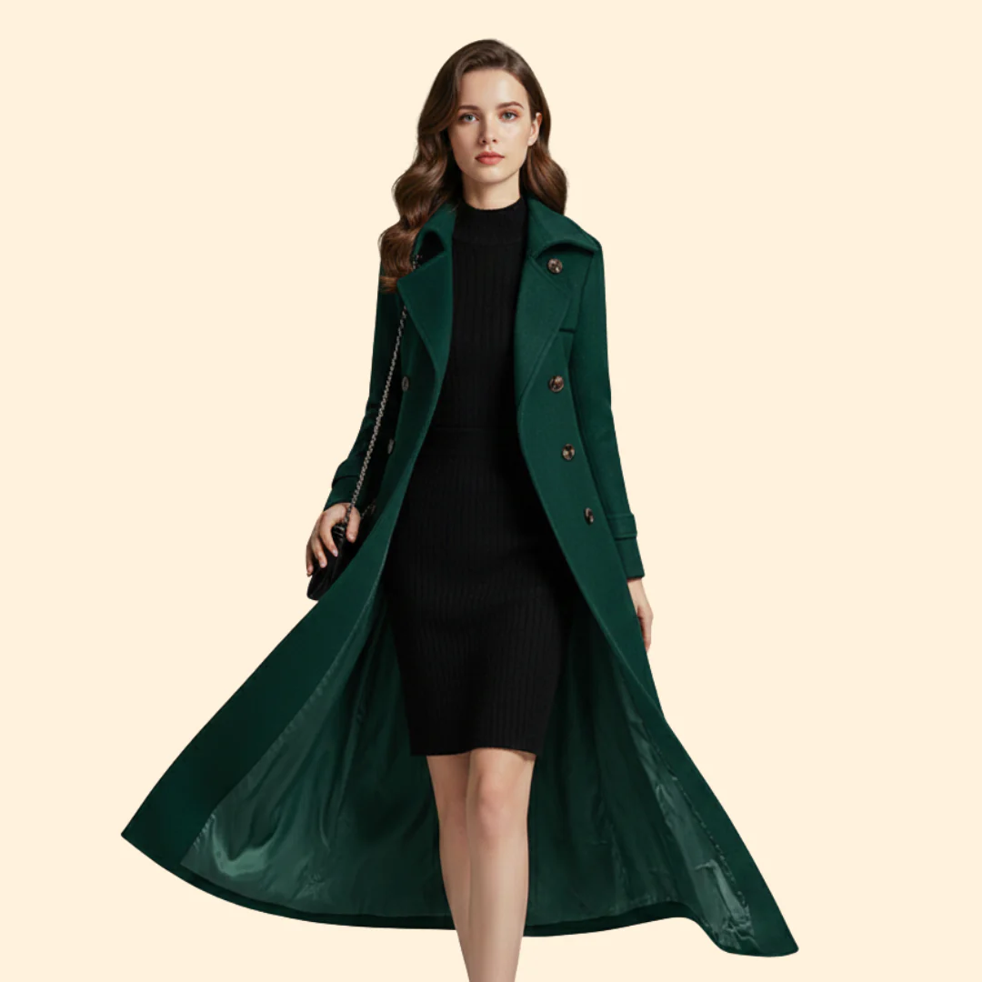 Women’s Long Coat with Shawl Collar - Image 8