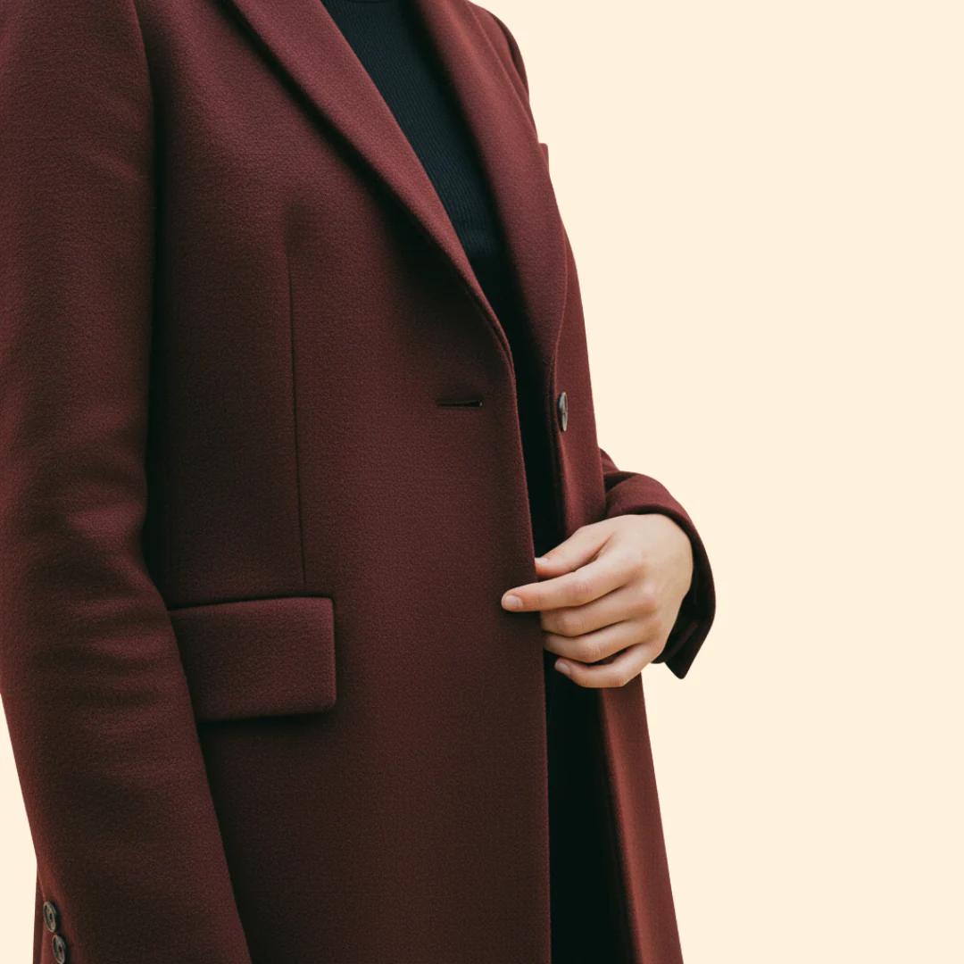Women’s Long Coat with Streamlined Silhouette - Image 6