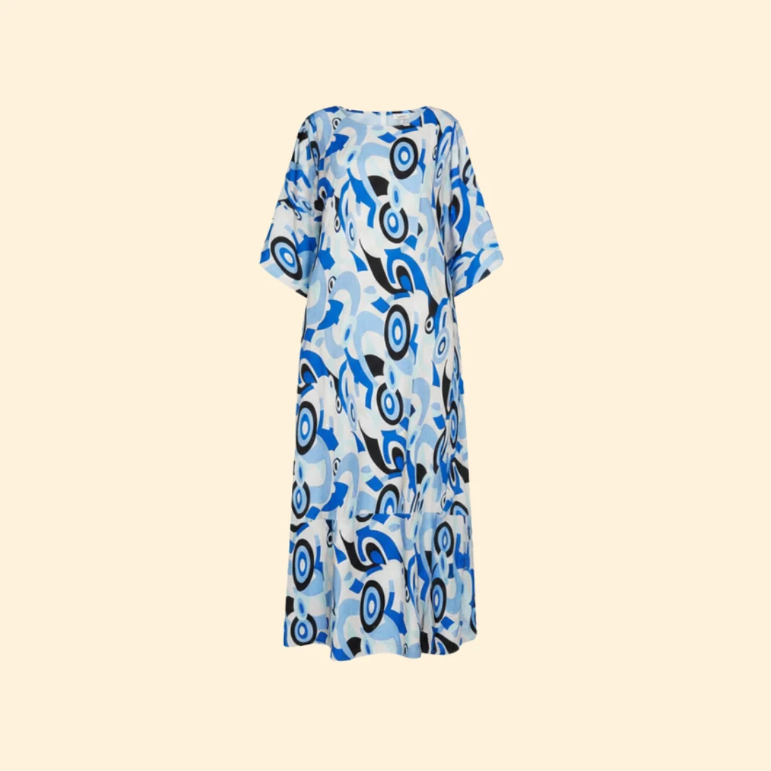 Women’s Long Dress with Belted Waist
