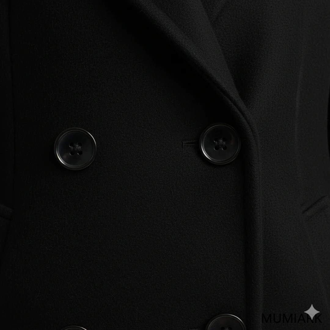 Women’s Long Overcoat with Button Closure - Image 6