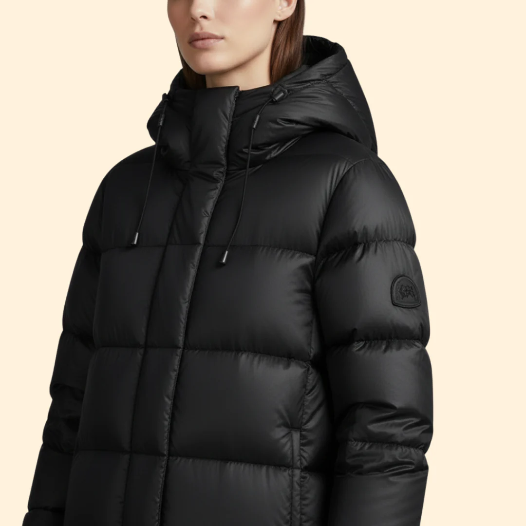 Women’s Long Puffer Coat with Hooded Design - Image 4