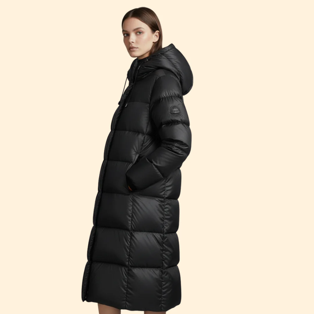 Women’s Long Puffer Coat with Hooded Design - Image 5