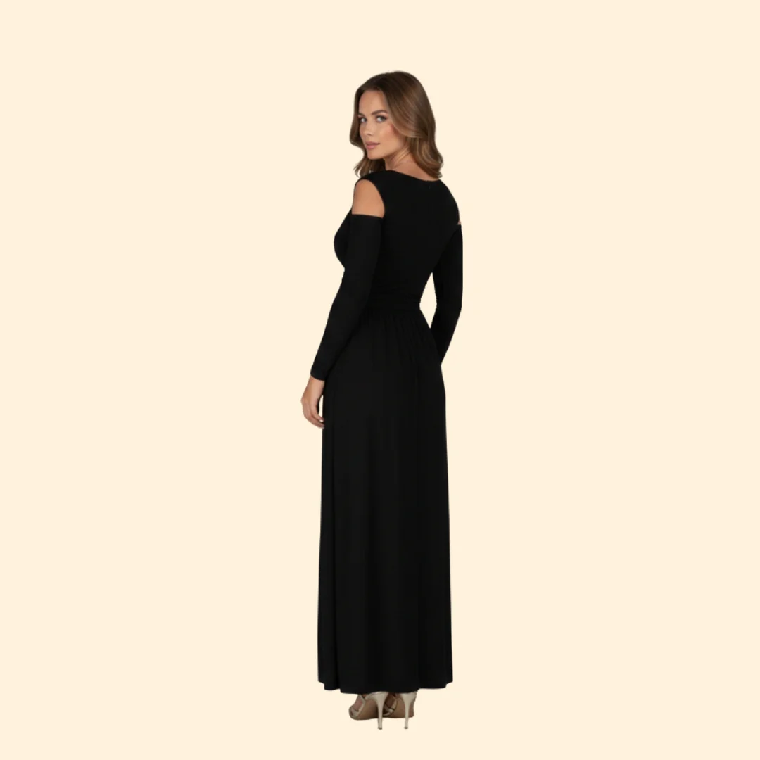Women’s Long Sleeve Dress with High Slit - Image 5