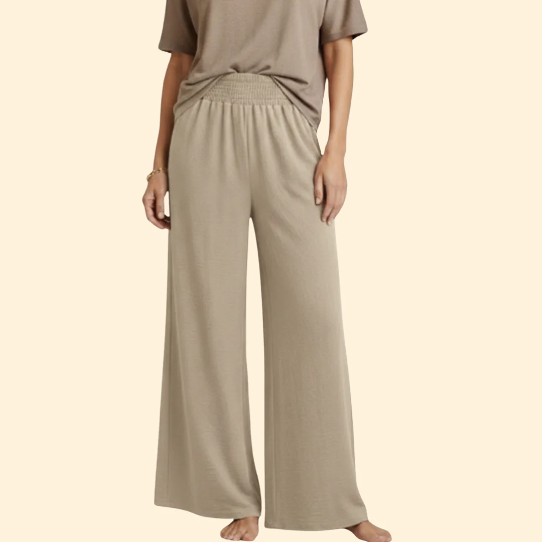 Women’s Loose-Fit Pants with Elastic Waist - Image 10