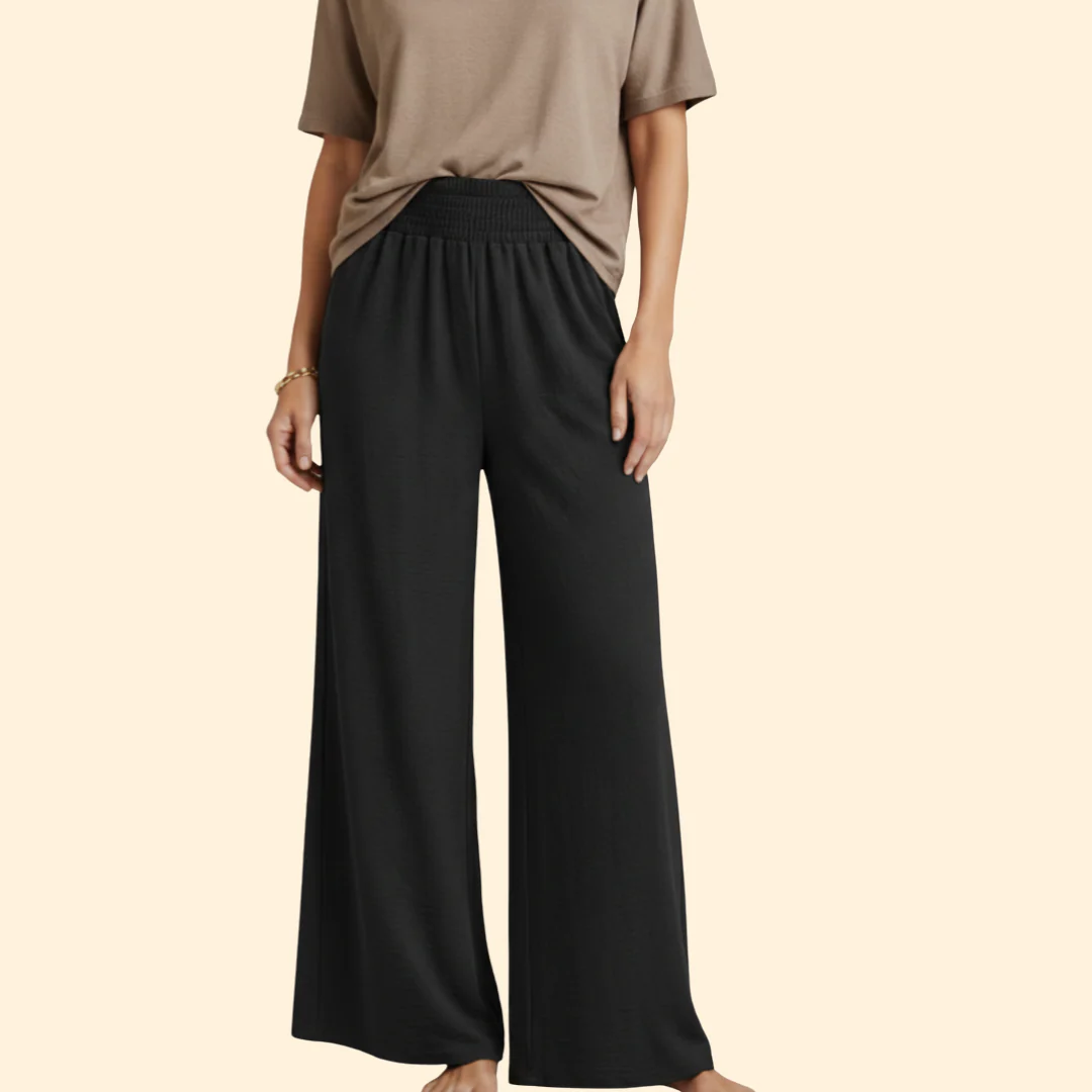 Women’s Loose-Fit Pants with Elastic Waist - Image 13