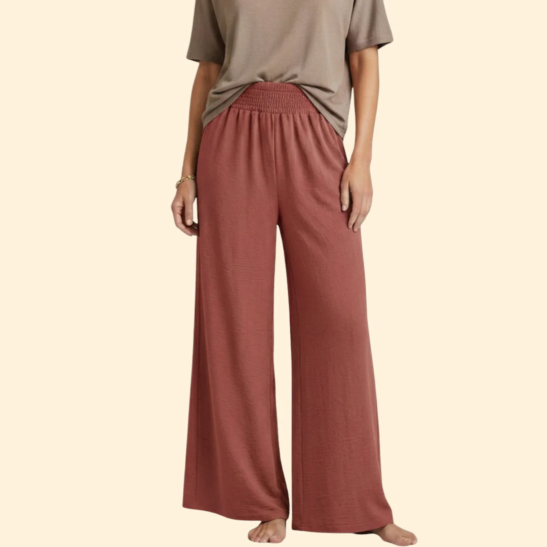 Women’s Loose-Fit Pants with Elastic Waist - Image 15