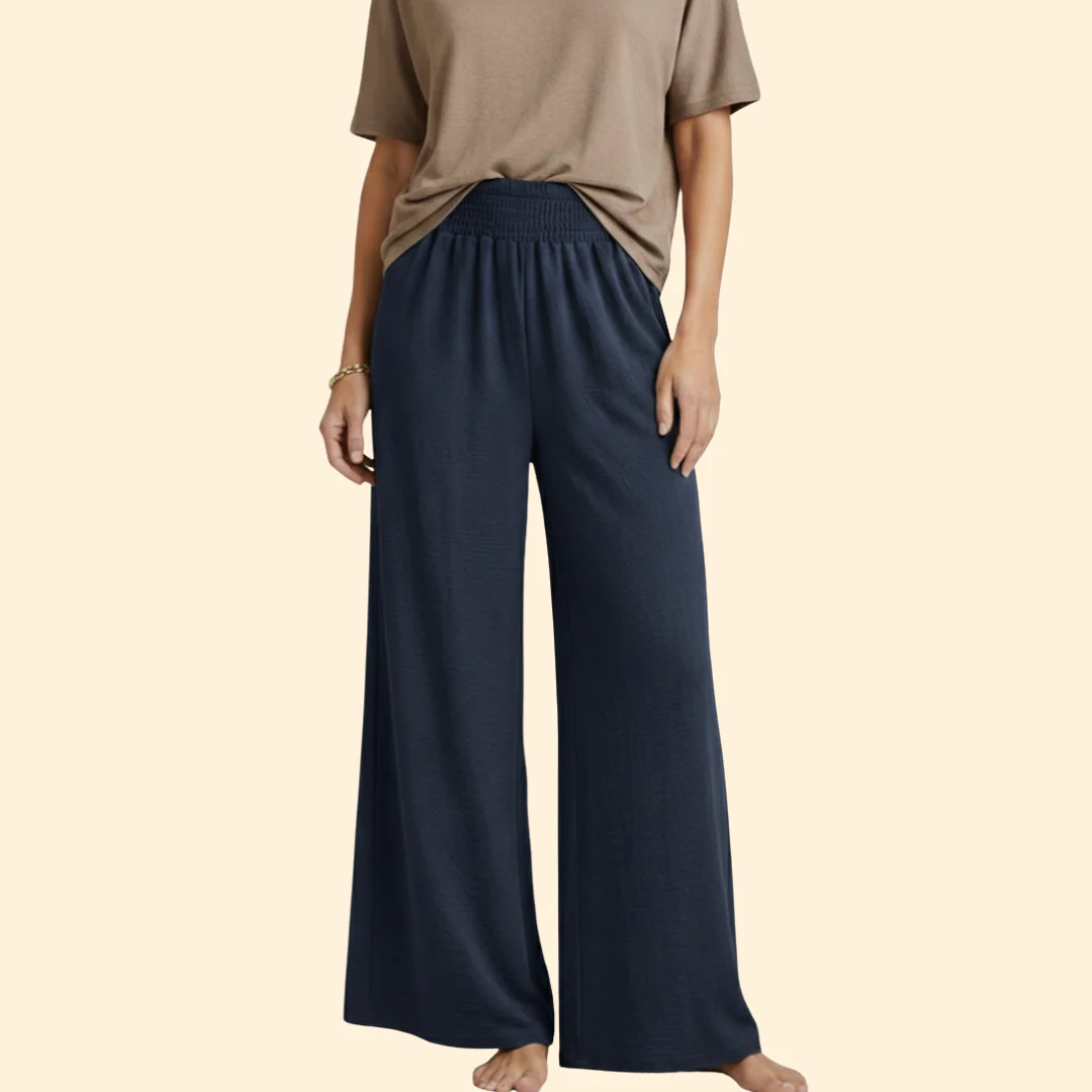 Women’s Loose-Fit Pants with Elastic Waist - Image 6