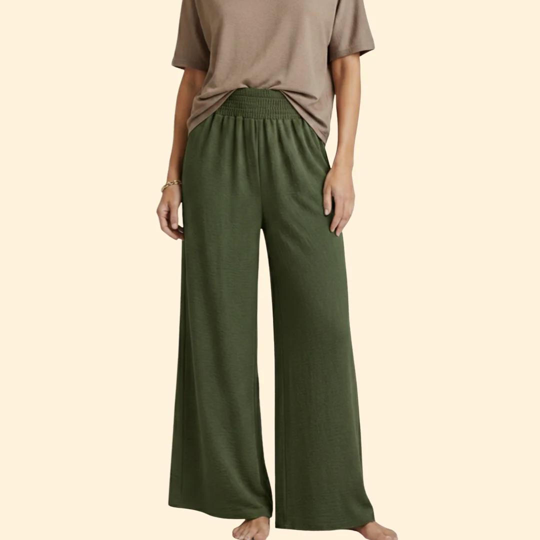 Women’s Loose-Fit Pants with Elastic Waist - Image 7