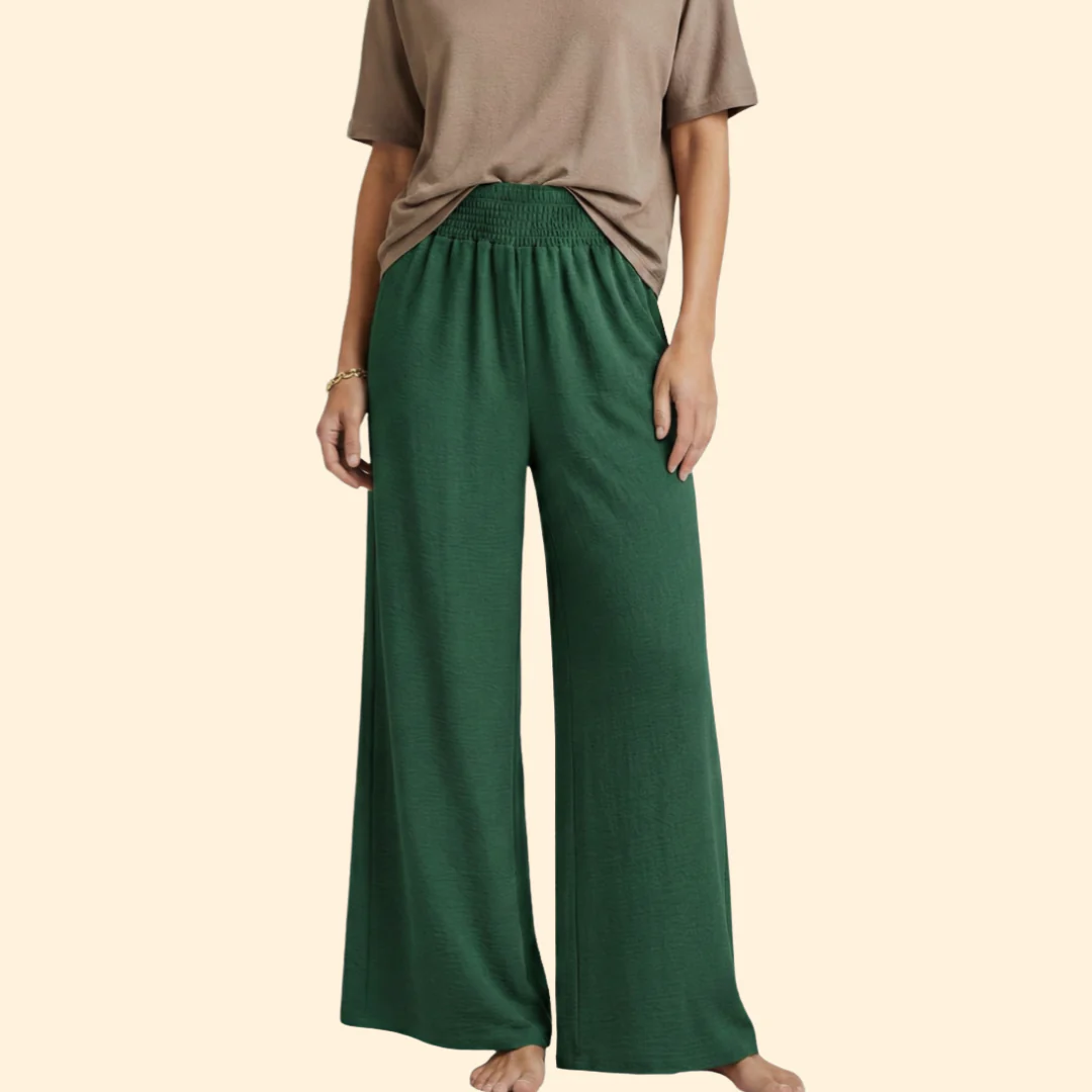 Women’s Loose-Fit Pants with Elastic Waist - Image 9