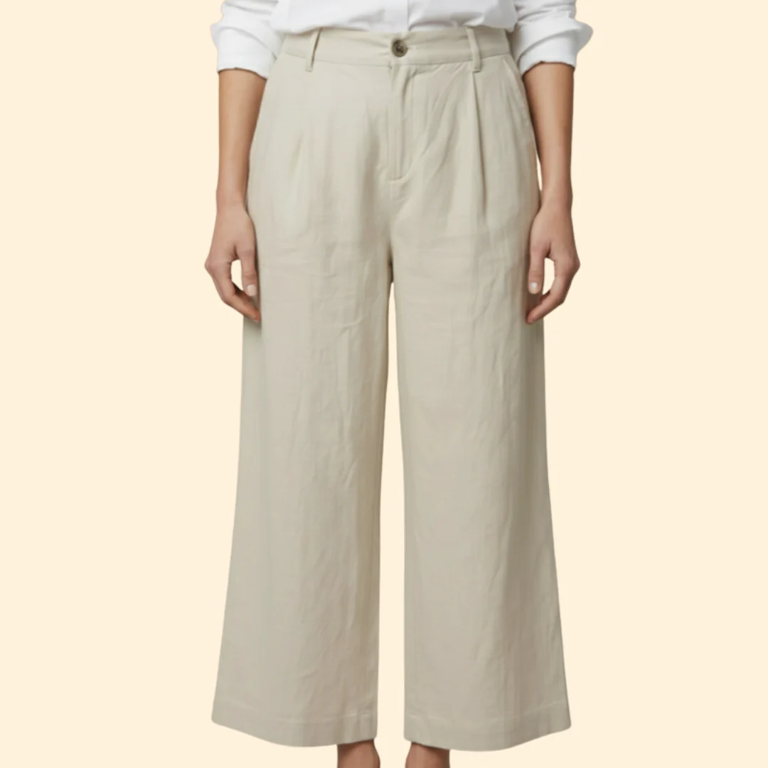 Women’s Loose Trousers with High Waist Design - Image 3