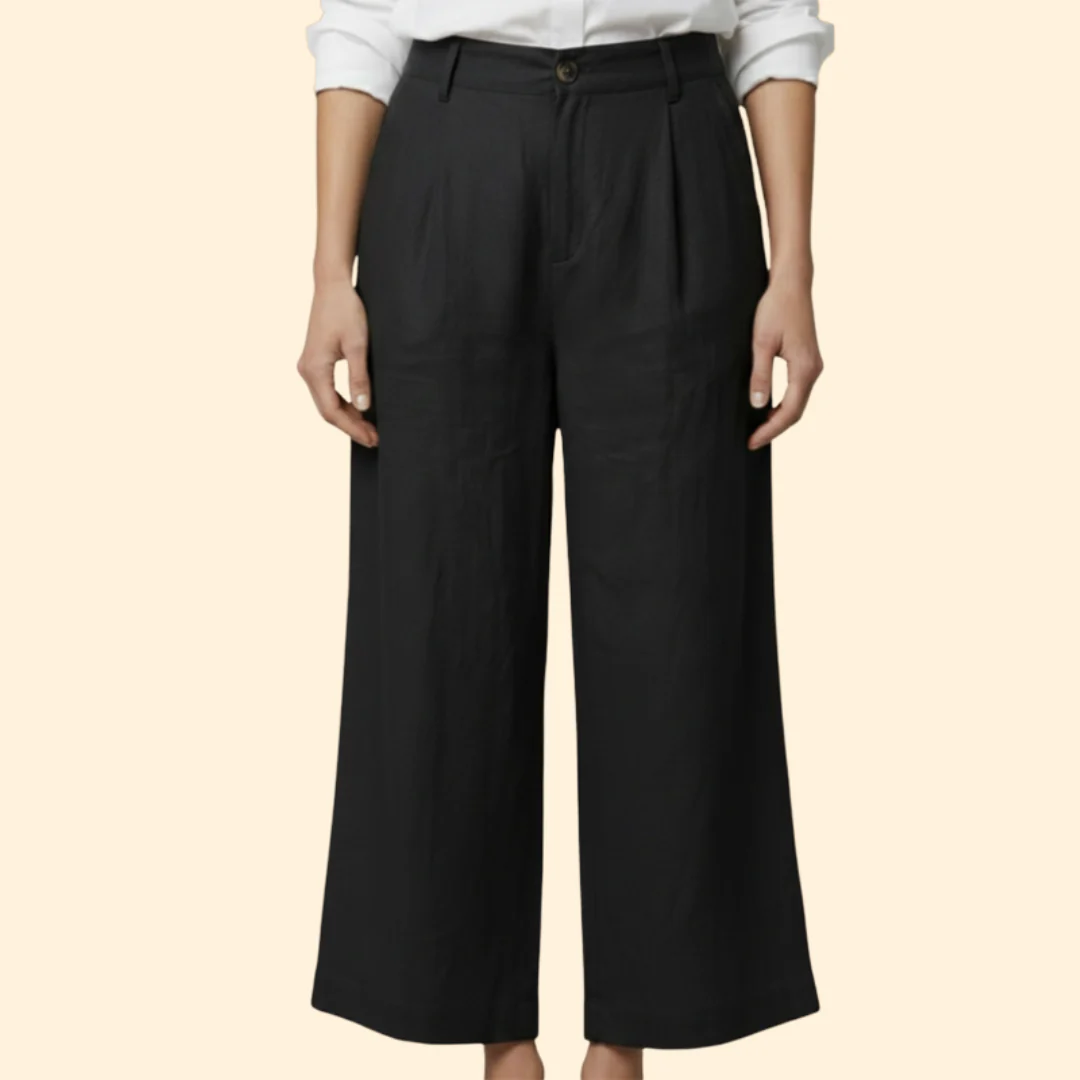 Women’s Loose Trousers with High Waist Design - Image 7