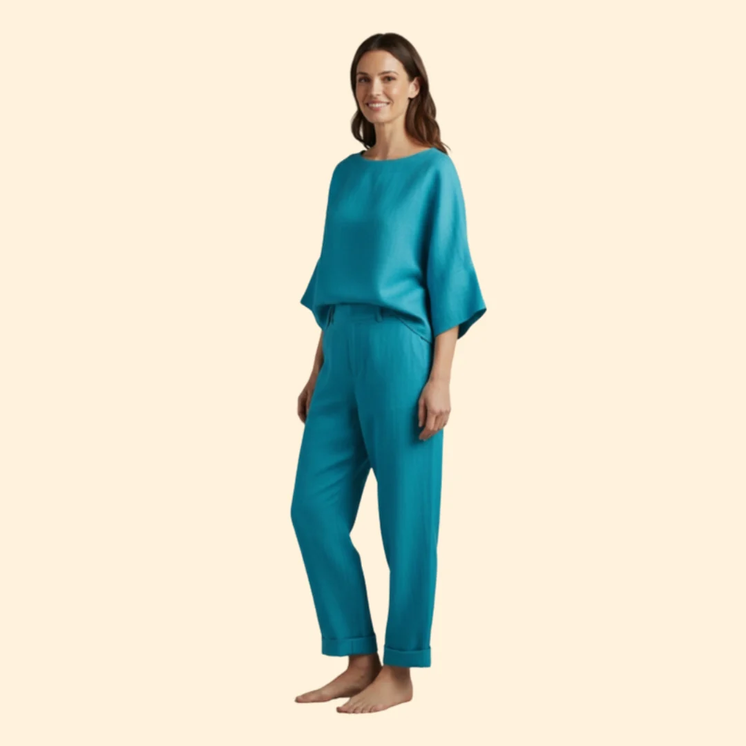 Women’s Lounge Set with Relaxed Fit Top - Image 4