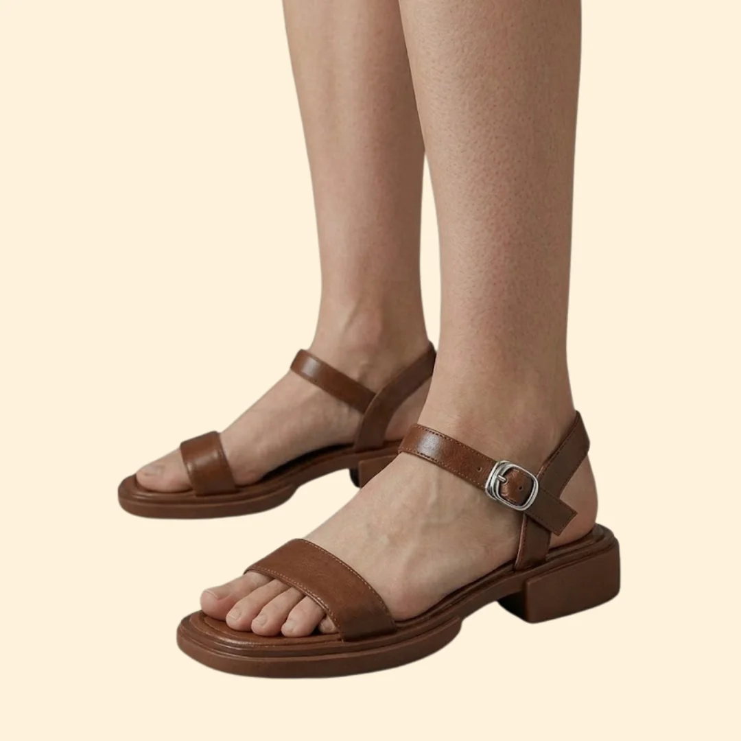 Women's Low Heel Sandals with Padding - Image 5
