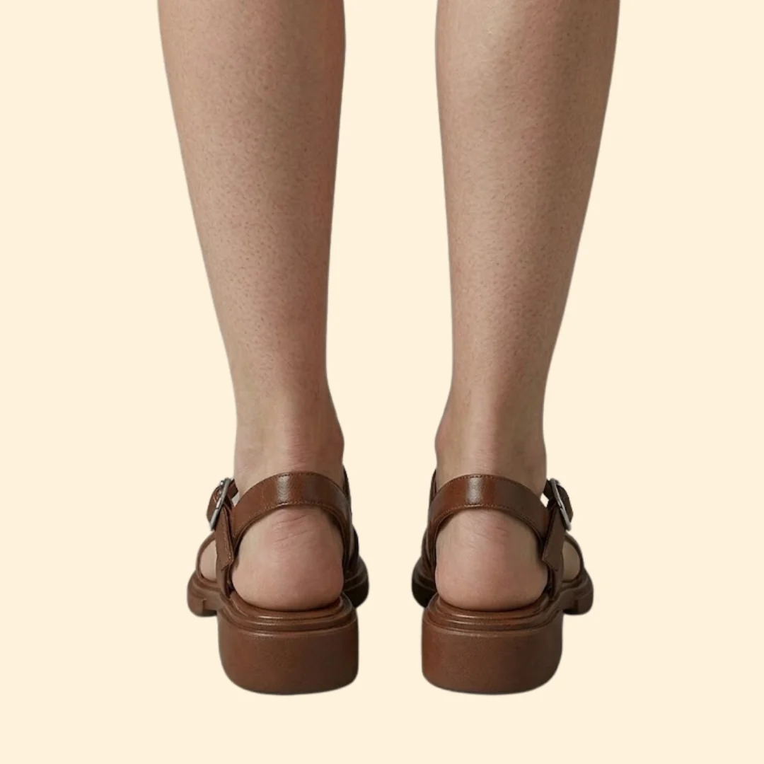 Women's Low Heel Sandals with Padding - Image 6