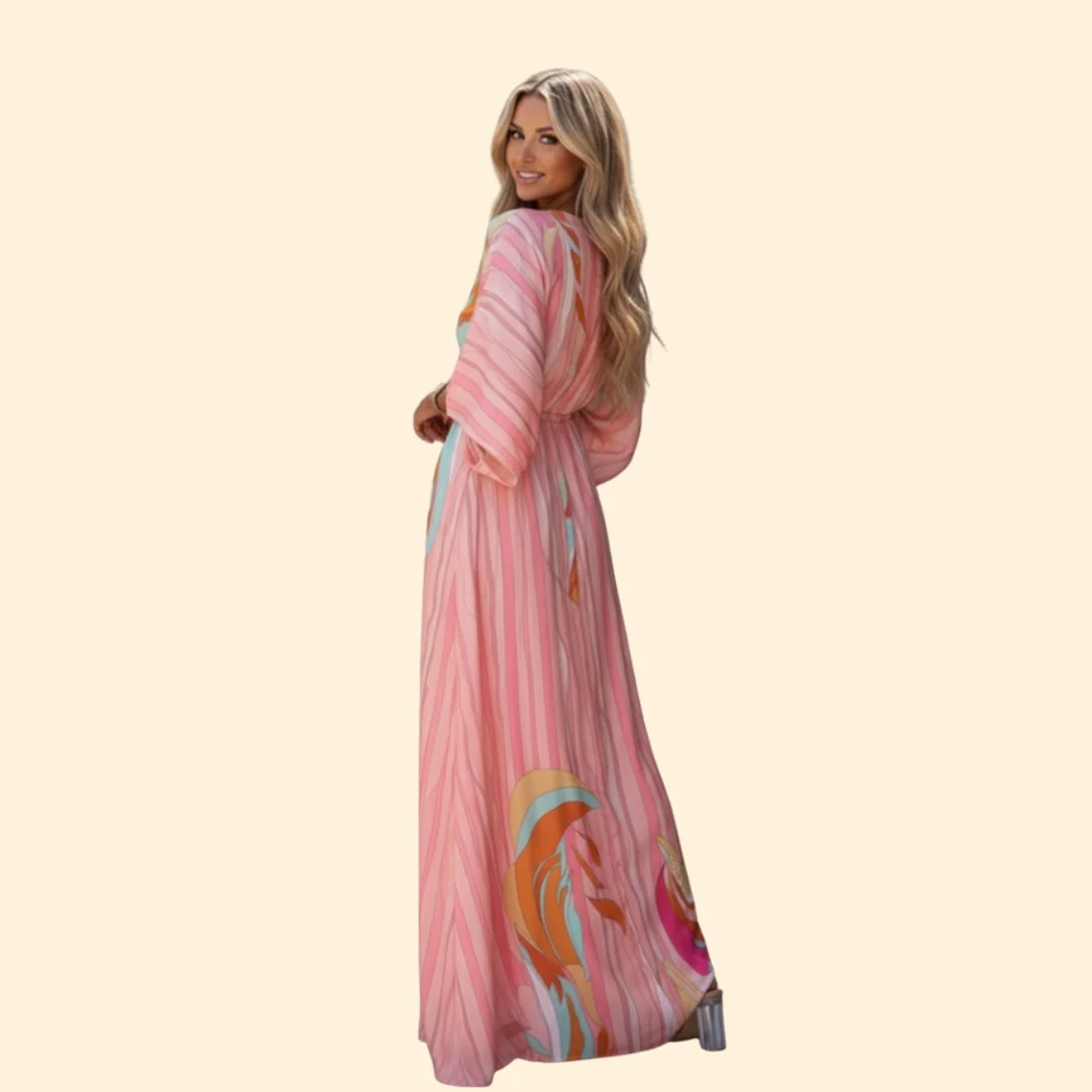 Women’s Maxi Dress with Abstract Print - Image 5