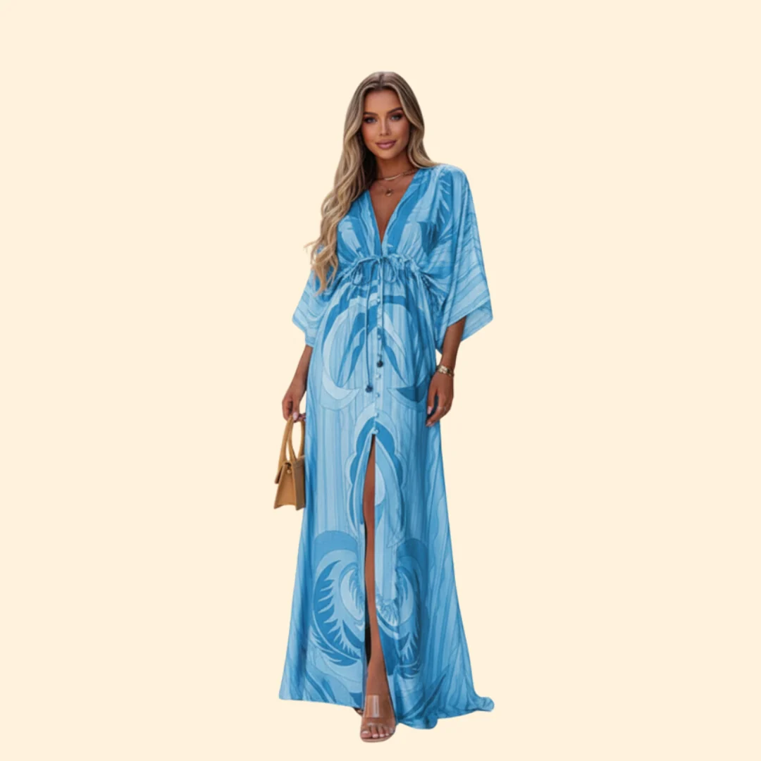 Women’s Maxi Dress with Abstract Print - Image 6