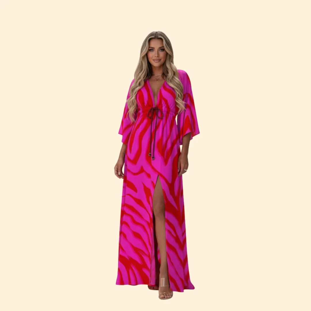 Women’s Maxi Dress with Abstract Print - Image 7