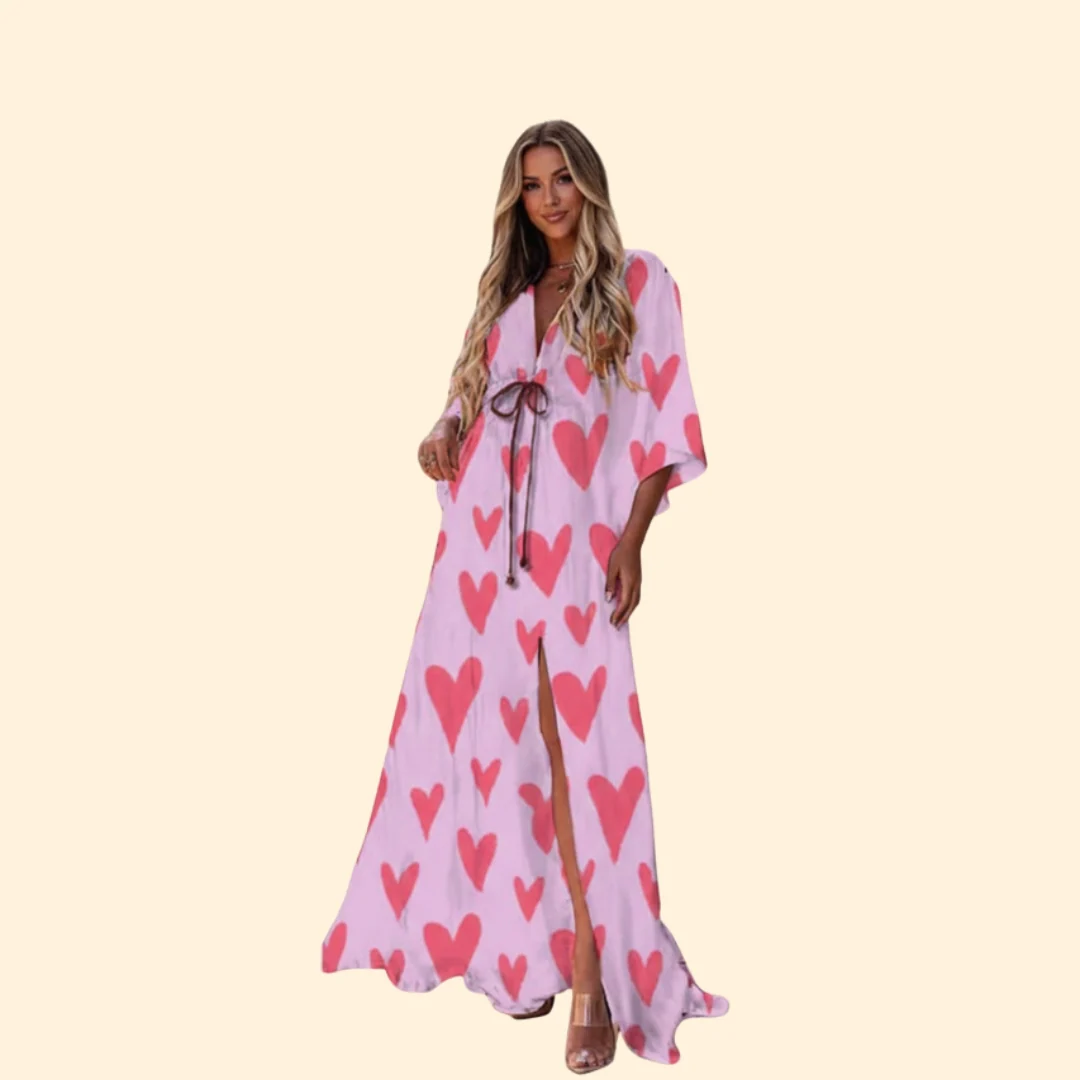 Women’s Maxi Dress with Abstract Print - Image 9