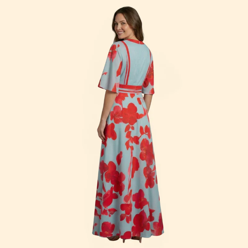 Women’s Maxi Dress with Floral Print - Image 4