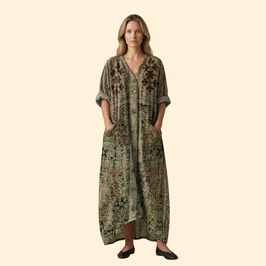 Women’s Maxi Dress with Front Pockets - Image 11