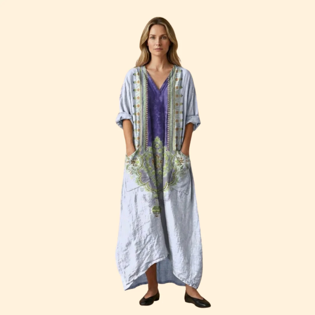 Women’s Maxi Dress with Front Pockets - Image 12