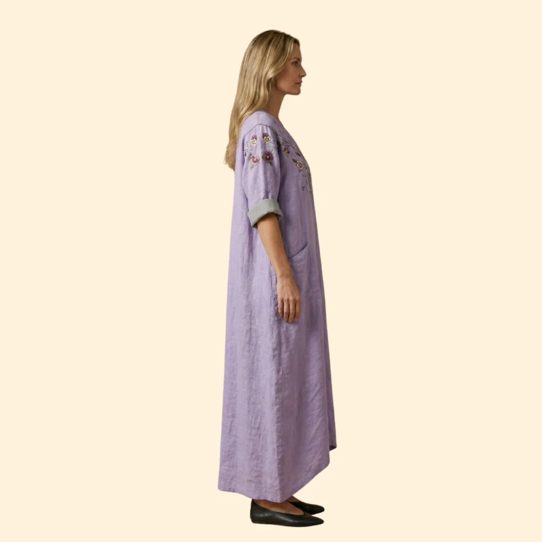 Women’s Maxi Dress with Front Pockets - Image 3