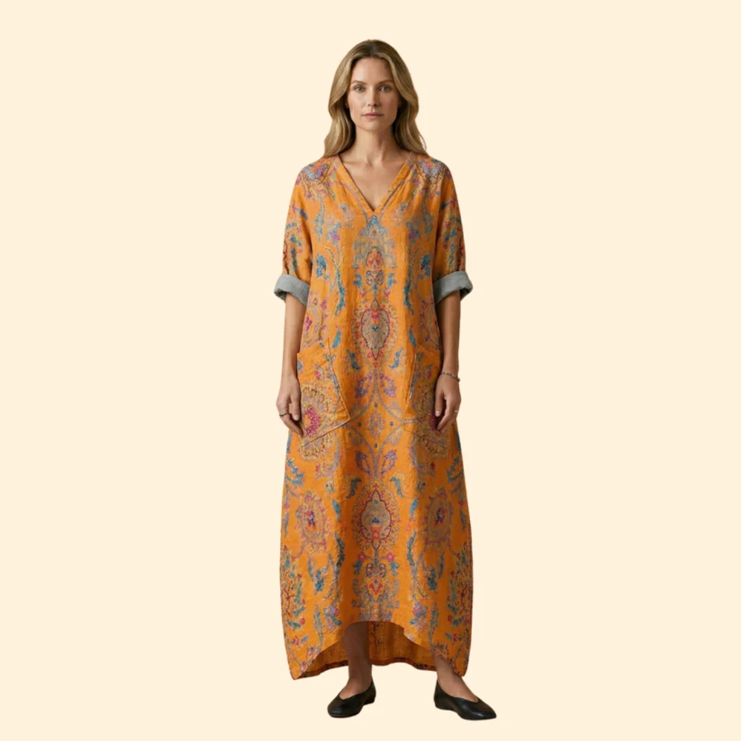 Women’s Maxi Dress with Front Pockets - Image 7