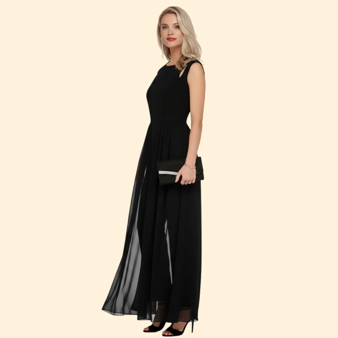 Women’s Maxi Dress with Keyhole Detail - Image 4