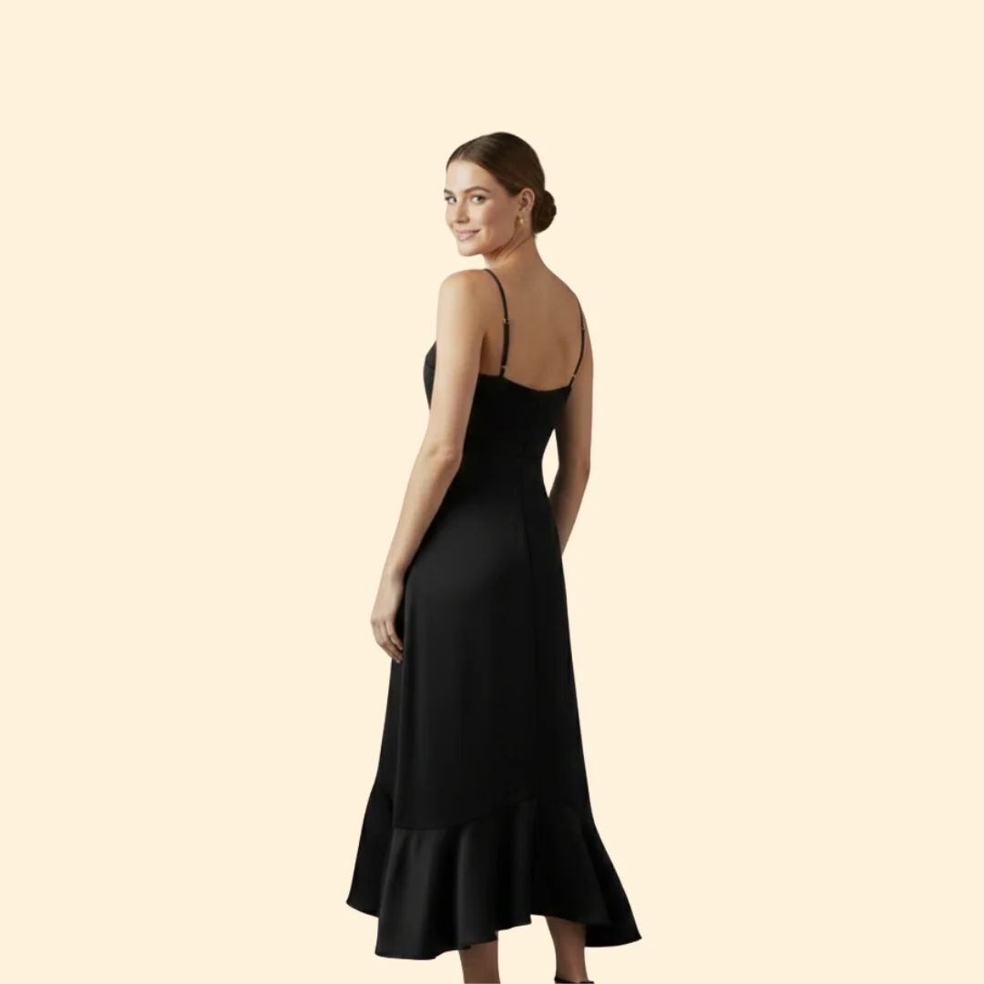Women’s Maxi Dress with Ruffled Hem - Image 5