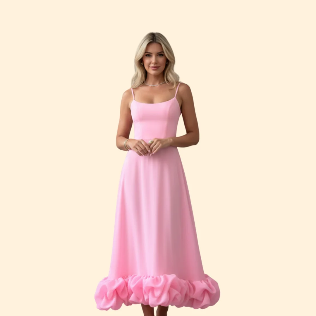 Women’s Maxi Dress with Ruffled Hem - Image 6