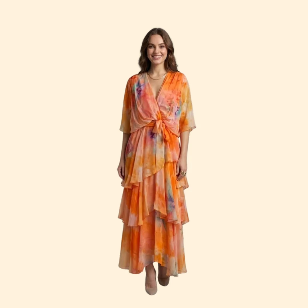 Women’s Maxi Dress with Tiered Skirt - Image 6