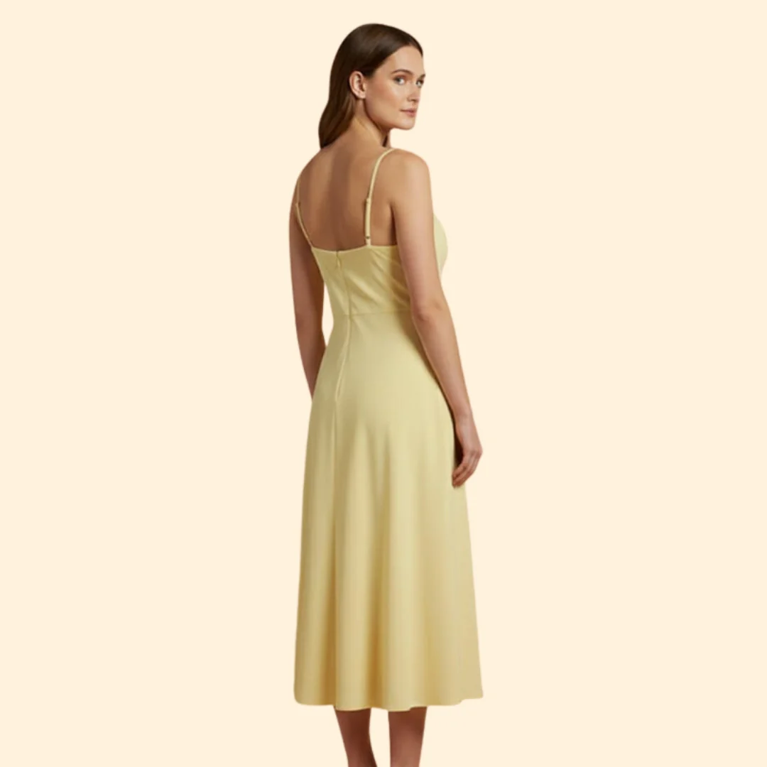 Women’s Midi Dress with Cowl Neckline - Image 5