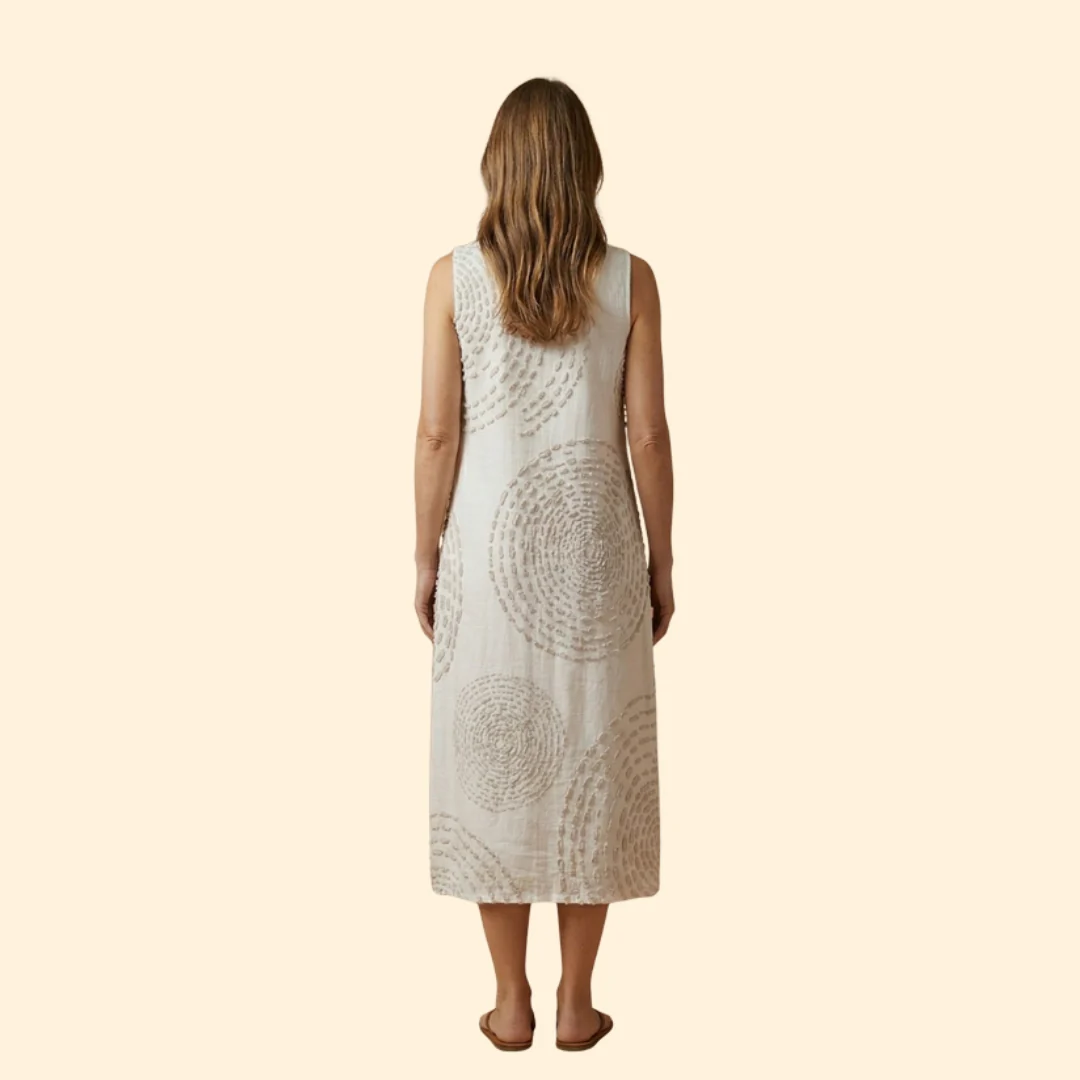 Women’s Midi Dress with Pattern - Image 4