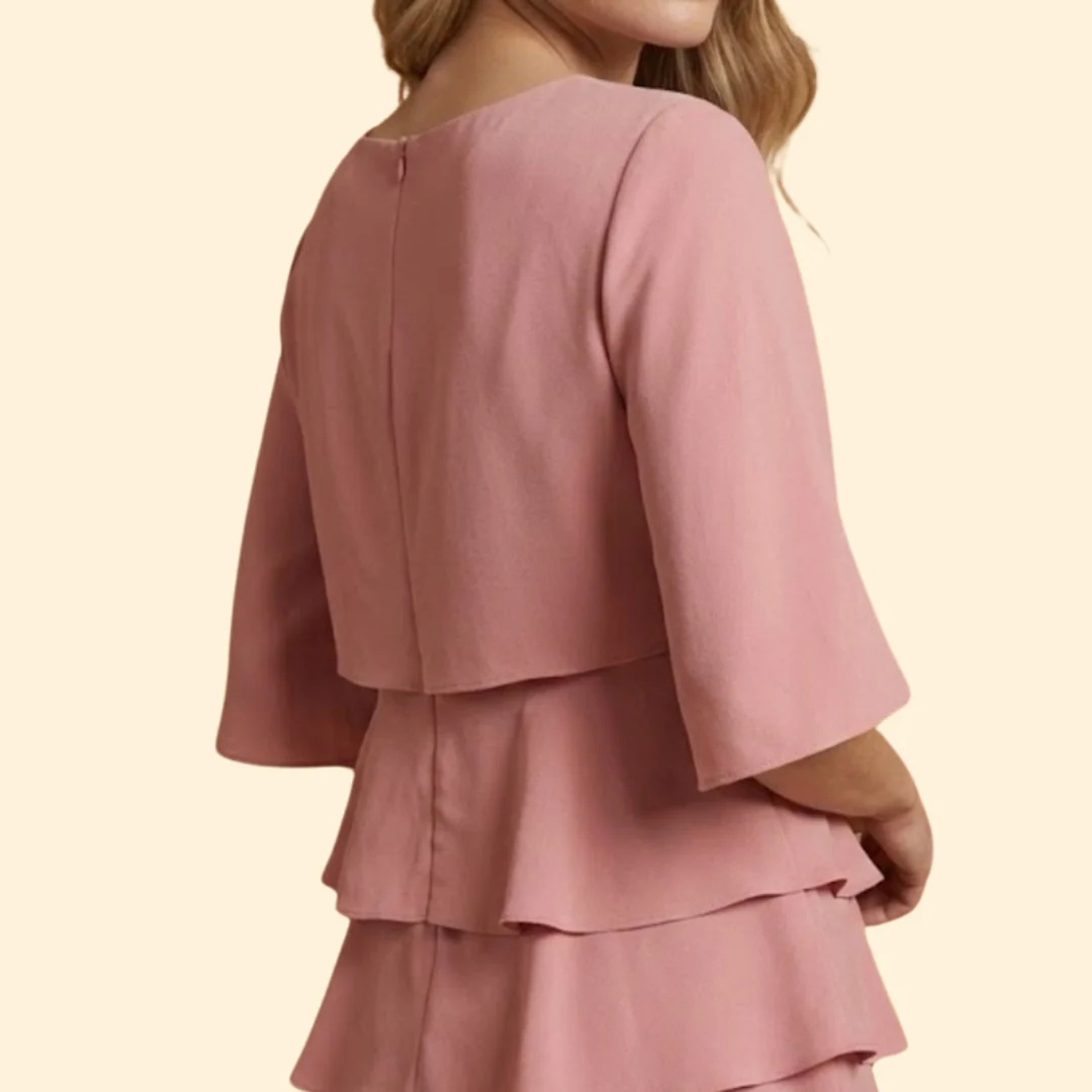 Women’s Midi Dress with Tiered Ruffles - Image 6